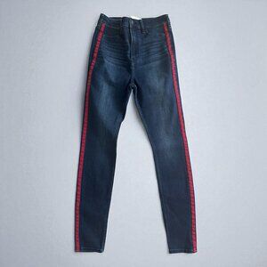 ABERCROMBIE & FITCH Ultra High Rise Pinstripe Skinny Jeans Size 27 / US 4